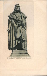 Nurnberg. Albrecht Durer - Denkmal Sculpture & Carving Postcard Postcard Postcard