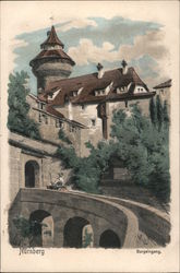 Nurnberg, Burgeingang Nuremberg, Germany Postcard Postcard Postcard