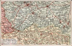 Russland WWI Map Russia Postcard Postcard Postcard