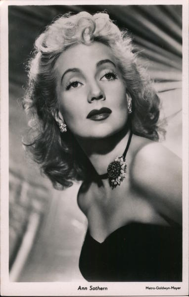 Ann Sothern Actresses Postcard