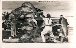 Loading Our Catch Postcard