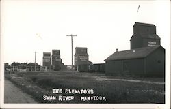 The Elevators Swan River, MB Canada Manitoba Postcard Postcard Postcard