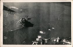 Aerial view of lighthouse and small islands Postcard