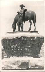 W.S. Hart Monument Billings, MT Postcard Postcard Postcard