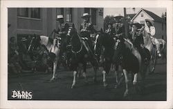 Men on Horses in Parade Postcard