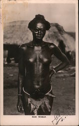 Bari Woman South Sudan Postcard Postcard Postcard