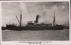 Twin Screw Steamer Atua. 3444 Tons. G.R. Steamers Postcard Postcard Postcard