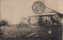 Ranch House and Residents Postcard