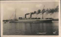 S.S. Bergensfjord Steamers Postcard Postcard Postcard