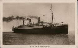 S.S. "Resolute" Boats, Ships Postcard Postcard Postcard