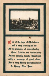 Fanny Jane Woolen Mills - Merry Christmas & Happy New Year Warren, MA Postcard Postcard Postcard