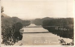 Suspension Bridge Over Connecticut River Brattleboro, VT Postcard Postcard Postcard