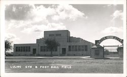 Luling High School Gym & Foot Ball Field Eagle Field Postcard