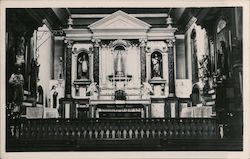 Interior of Church, Mission San Buenaventura California Postcard Postcard Postcard