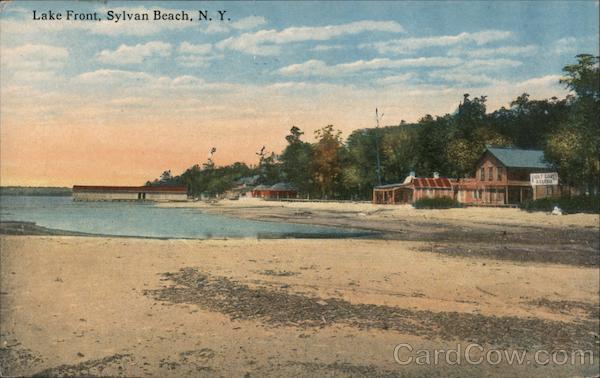 Lake Front Sylvan Beach, NY Postcard