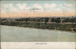 Jeffersonville on the Ohio River Postcard