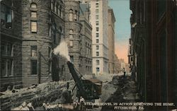 Steam Shovel in Action Removing the Hump Pittsburgh, PA Postcard Postcard Postcard