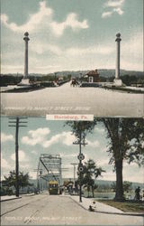 Approach to Market Street Bridge Postcard