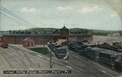 Lehigh Valley Round House Sayre, PA Postcard Postcard Postcard