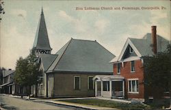 Zion Lutheran Church and Parsonage Coraopolis, PA Postcard Postcard Postcard