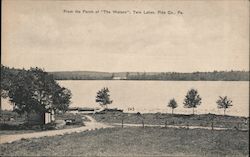 From the Porch of "The Watson" Twin Lakes, PA Postcard Postcard Postcard