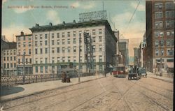 Smithfield and Water Streets Pittsburgh, PA Postcard Postcard Postcard