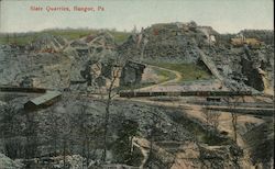 Slate Quarries Bangor, PA Postcard Postcard Postcard