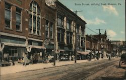 State Street, Looking East Postcard