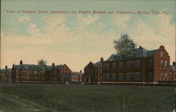 View of Eastern Penn. Institution for Feeble Minded and Epileptics Spring City, PA Postcard Postcard Postcard