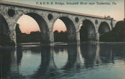 P. & R.R.R. Bridge, Schuykill River Tuckerton, PA Postcard Postcard Postcard