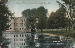 Home of the Roaring Spring Blank Book Co. Postcard