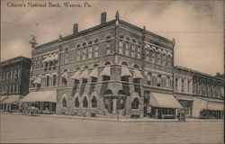 Citizen's National Bank Warren, PA Postcard Postcard Postcard