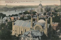 Bird's Eye View from 2nd National Bank Building Wilkes-Barre, PA Postcard Postcard Postcard