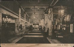 Lobby, Hotel Knickerbocker Postcard