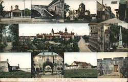 11 of the principal views of St. Augustine, Fla Postcard