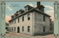 Public Library Postcard