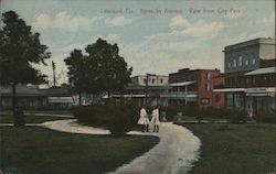 Kentucky Avenue. View from City Park Lakeland, FL Postcard Postcard Postcard