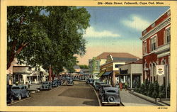 Main Street, Falmouth Cape Cod, MA Postcard Postcard