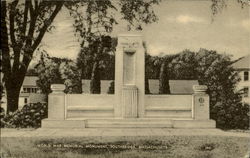 World War Memorial Monument Postcard