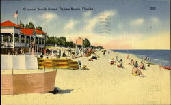 General Beach Scene Postcard