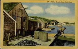 Fishing Shacks Postcard