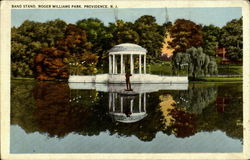 Band Stand, Roger Williams Park Providence, RI Postcard Postcard