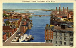 Providence Harbor Rhode Island Postcard Postcard