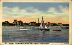 Lewis Bay And Englewood Beach, West Yarmouth Cape Cod, MA Postcard Postcard