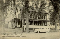 The Quinnan House Wiscasset, ME Postcard Postcard