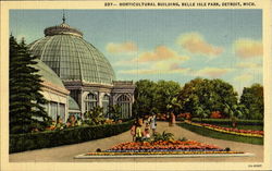 Horticultural Building, Belle Isle Park Postcard