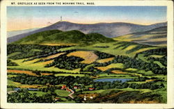 Mt. Greylock As Seen From The Mohawk Trail Massachusetts Postcard Postcard