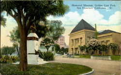 Memorial Museum, Golden Gate Park San Francisco, CA Postcard Postcard