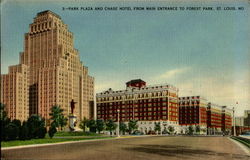 Park Plaza And Chase Hotel, Forest park Postcard