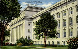 James B. Angell Hall , Pompton Lakes Ann Arbor, MI Postcard Postcard